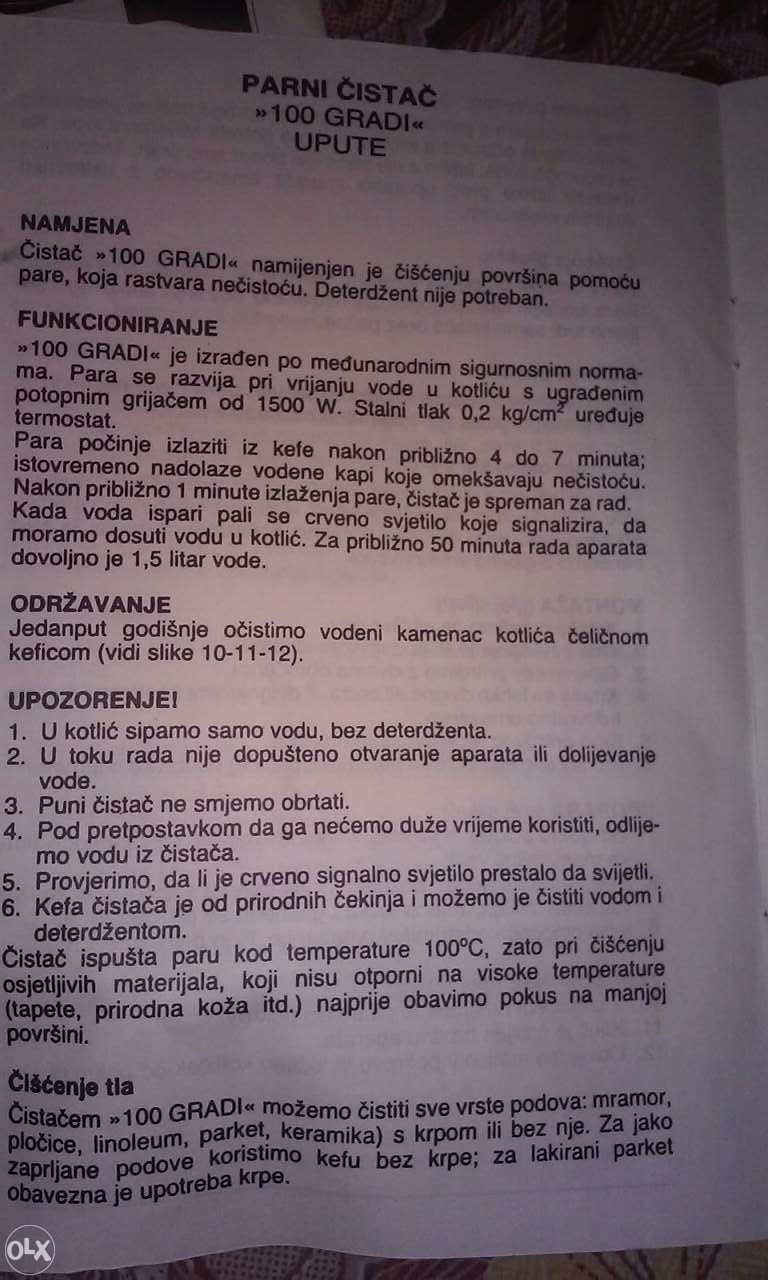Parni cistac 100 GRADI STEAMATIC
