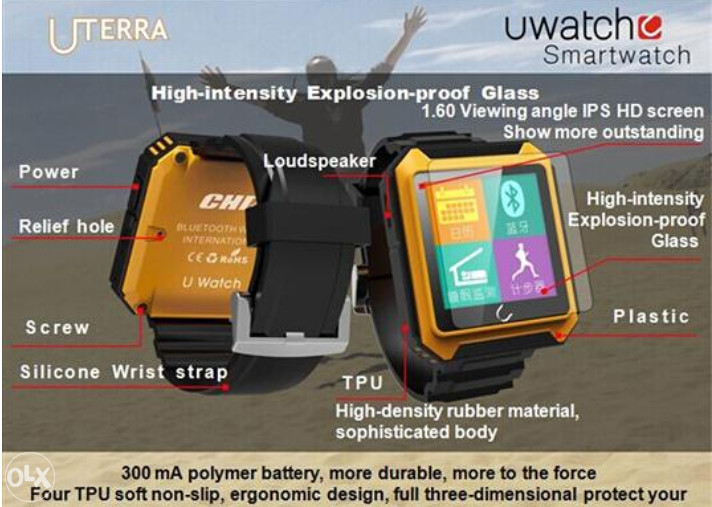 bluetoot smartwatch android sat "U Watch Uterra IP68"