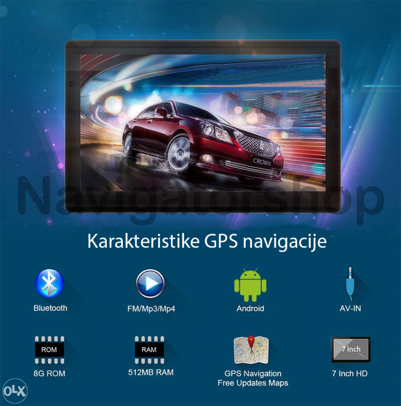 GPS Navigacija (super brza) Igo android 1GBram 4*1.2GHZ