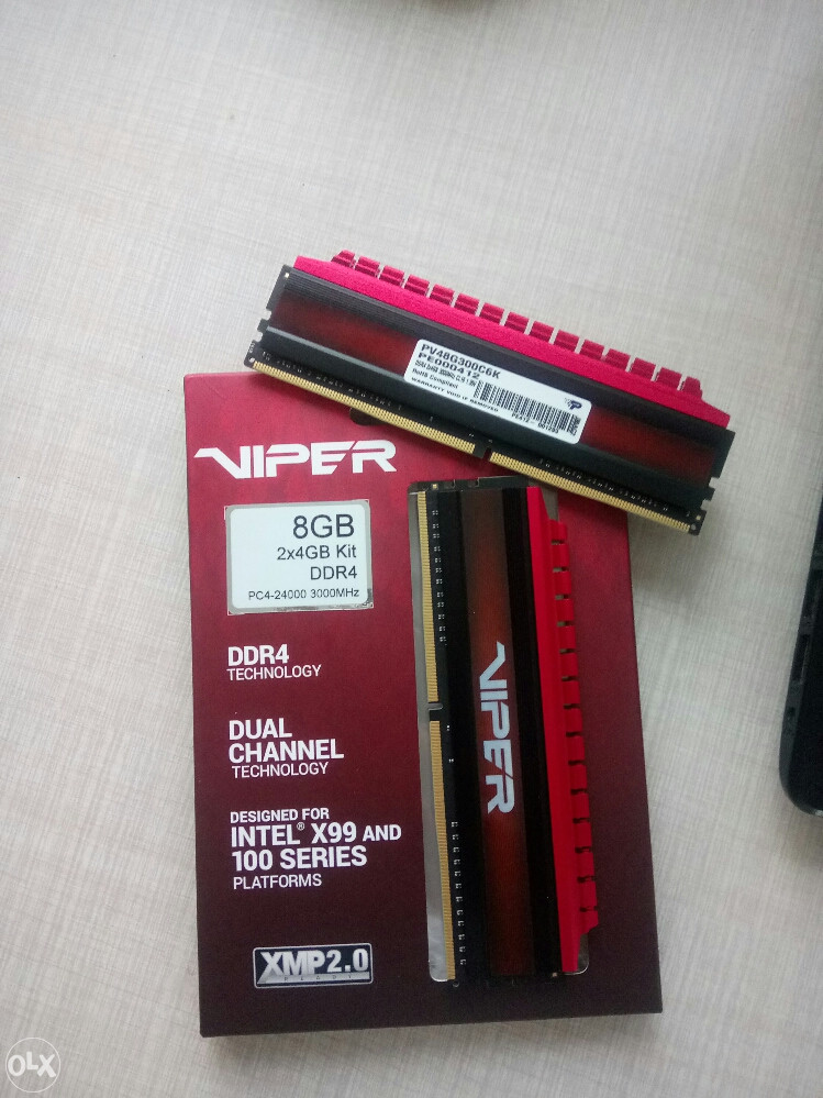 PATRIOT VIPER 2X4GB GB RAM DDR4 3000mhz Memorije (RAM)