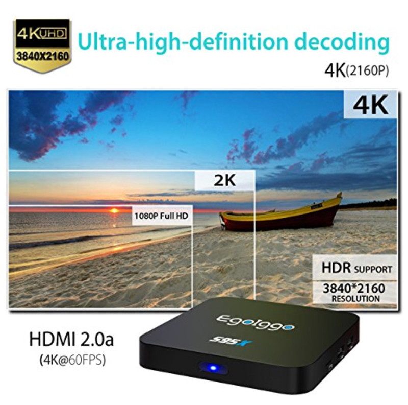Egoiggo S95X Android 6.0 OS Smart Android TV Box