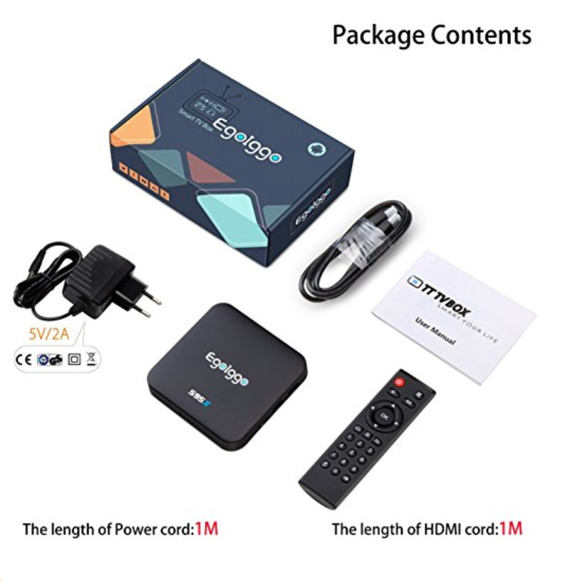 Egoiggo S95X Android 6.0 OS Smart Android TV Box