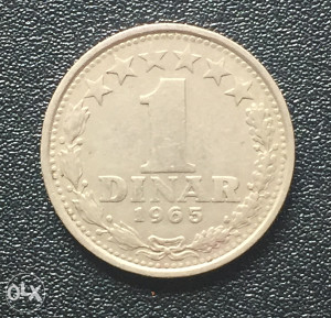 1 dinar, 1965.g., FNRJ