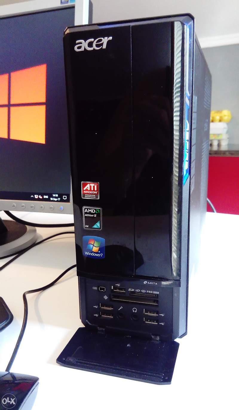 PC Bureau Acer Aspire AX1301 – Mini Tour, AMD 2.7GHz, 4Go RAM, 500Go HDD, Win10