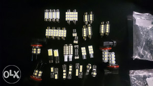 Sijalice LED tablice pozicije auto 6 SMD Xenon