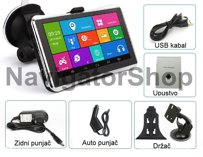 GPS Navigacija (super brza) Igo android 1GBram 4*1.2GHZ