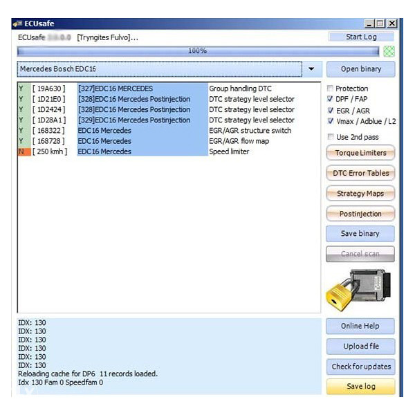 ECUsafe program  dpf egr fap off gasenje