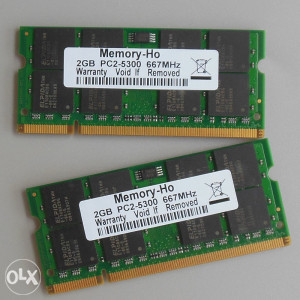 RAM DDR2 SODIMM 2x1 GB 667 MHz za Laptop