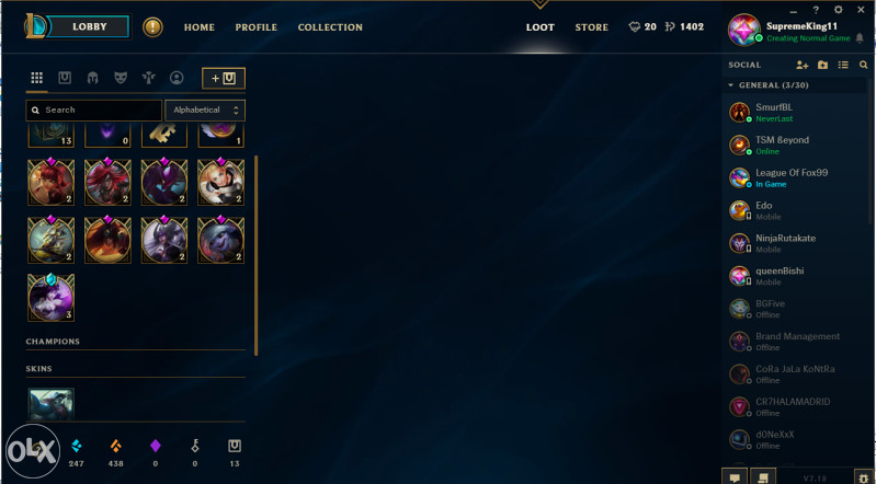 League of legends acc lol acc i PBE account