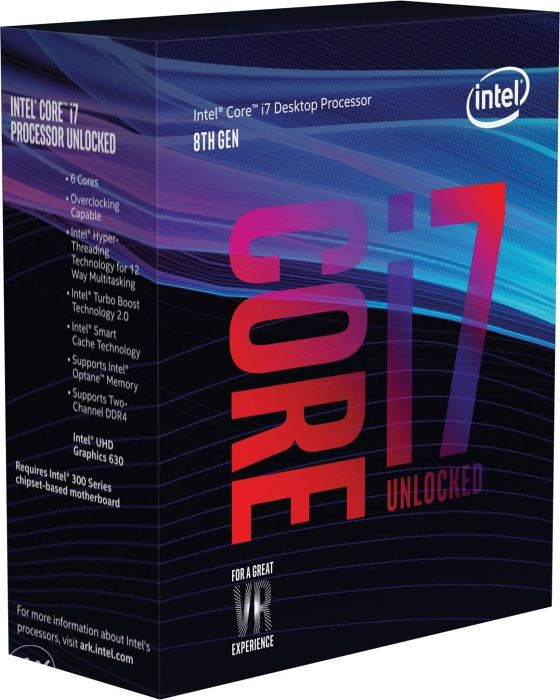 CPU LGA1151 Intel Core i7-8700K, 3.7GHz BOX 14nm