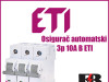 Osigurač/Osigurači automatski 3p 10A B ETI