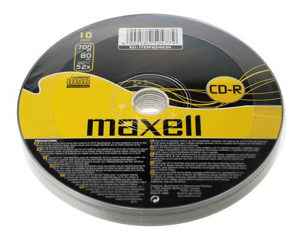 Maxell CD-R 10 kom 52x 80 min 700 MB