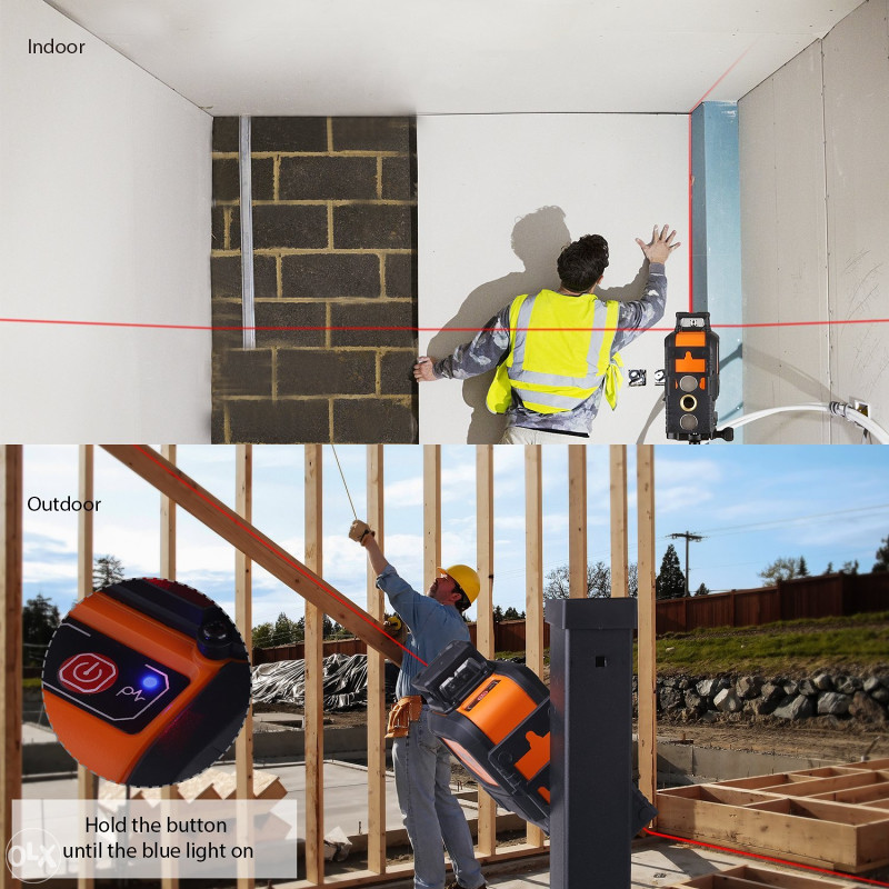 Tacklife SC-L03 - 98ft Crossline Self-Leveling Laser