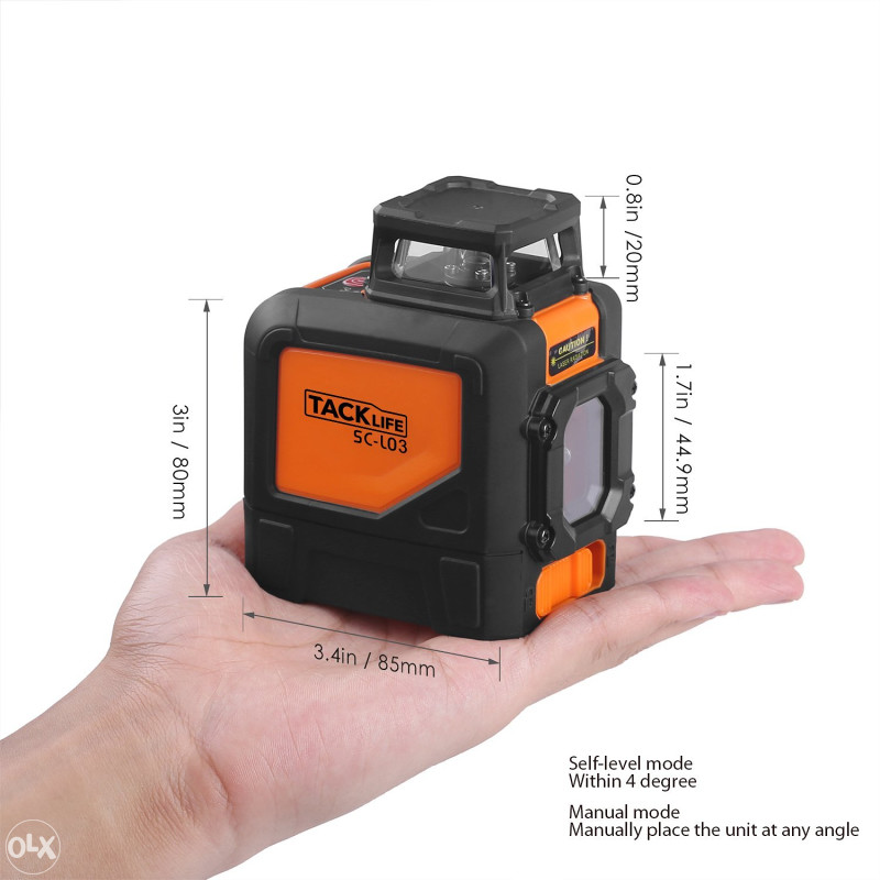 Tacklife SC-L03 - 98ft Crossline Self-Leveling Laser