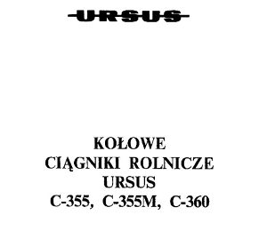 Ursus 355 - 355M - 360 katalog dijelova