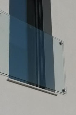 Moderni stakleni francuski balkoni ograde staklene inox