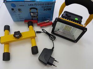 30W LED REFLEKTOR na Punjenje Baterije Prenosivi
