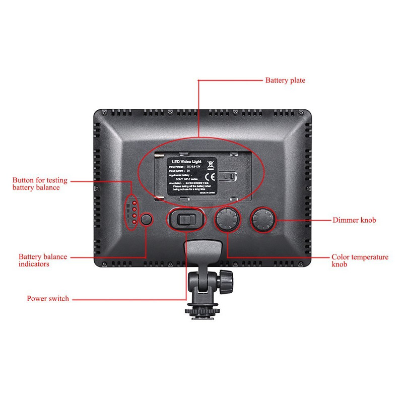 NEEWER NWpad-22 112 LED 12 W UltraSlim fur DSLR