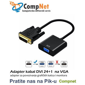 Adapter_kabal DVI-D 24 1 na VGA