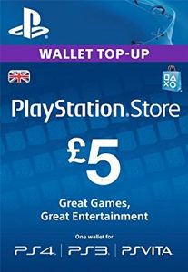 £5 PLAYSTATION NETWORK STORE GIFT CARD GBP UK PSN
