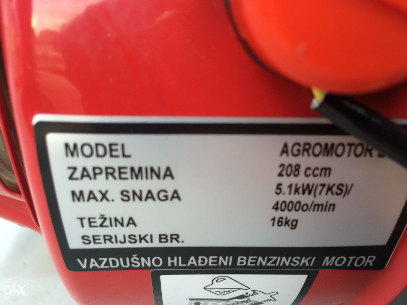 Motor 7ks kosilica kosacica motokultivator freza