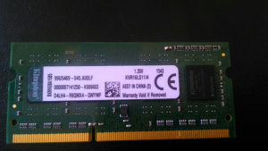 RAM Kingston DDR3 4GB 1600Mhz SODIMM