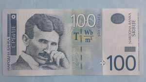 Srbija 100 dinara 2013. UNC