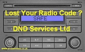 Dekodiranje VW radio, kasetofon, radio code, kod