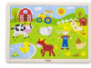 Igračke Drvene puzzle 24 kom - domaće životinje