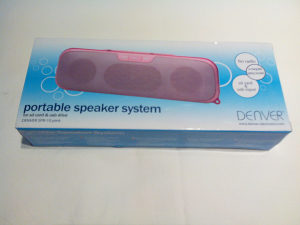 Portable speaker SISTEM DENVER SPR-10 PINK