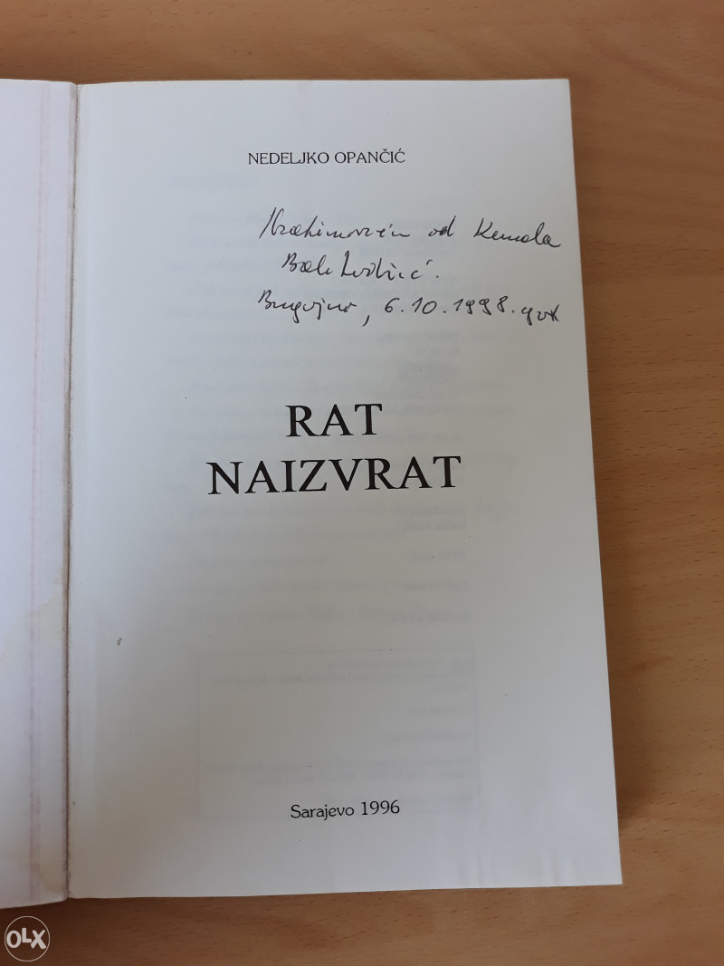 RAT NAIZVRAT,NEDELJKO OPANČIĆ, SA.96