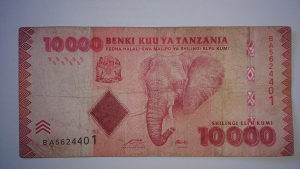 Novčanice Tanzanija 2010.