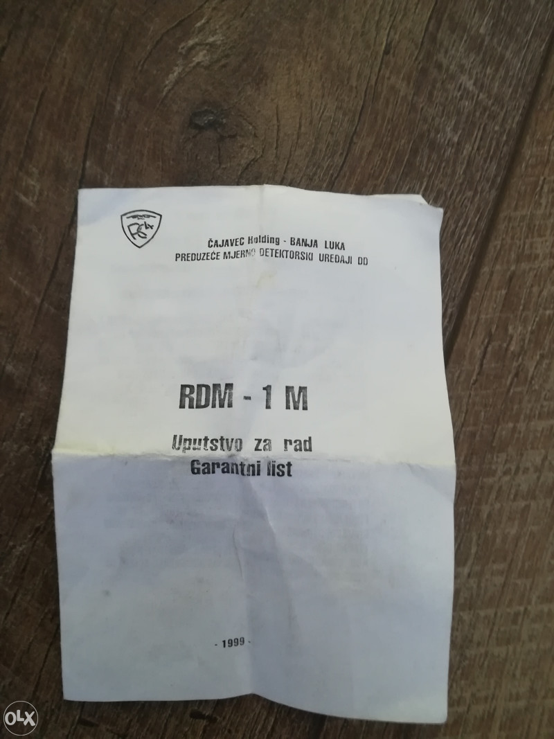 Rucni detektor metala RDM-1M