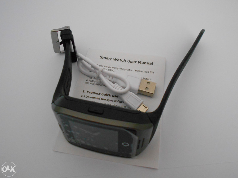 android gsm pametni sat crni