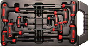 Set Torx odvijača sa "T" ručkom, 9-kom. (BGS 7880)