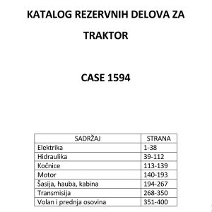 Case 1594 - Katalog dijelova
