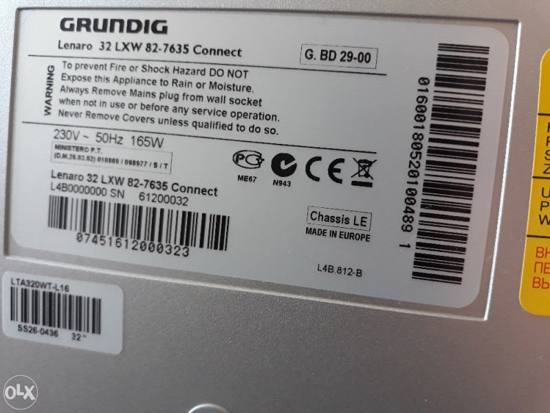 TV 32" LCD GRUNDIG Lenaro 32 lxw 82-7635 connect 81cm