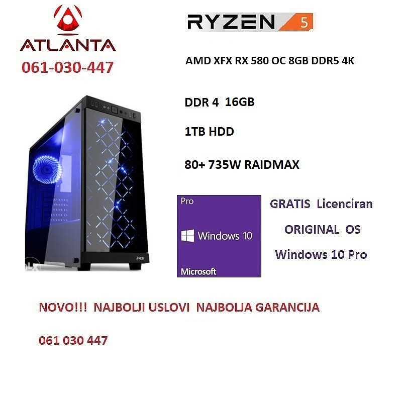 Rx 580 8gb sales ryzen 5 2600x