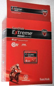 CF 4GB Extreme DUCATI EDITION SanDisk 45MB/s UDMA