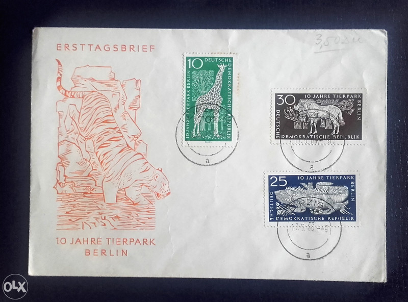 DDR FDC životinje 1965 g.
