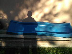 Tobogan plavi 220cm 45cm