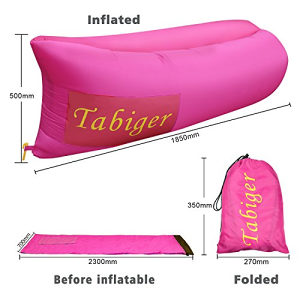 TABIGER pink vodootporna sofa, lako napuhavanje