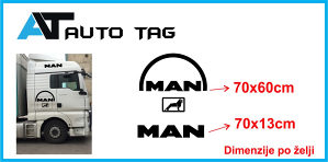 Stikeri i auto naljepnice/naljepnica za kamion MAN!!