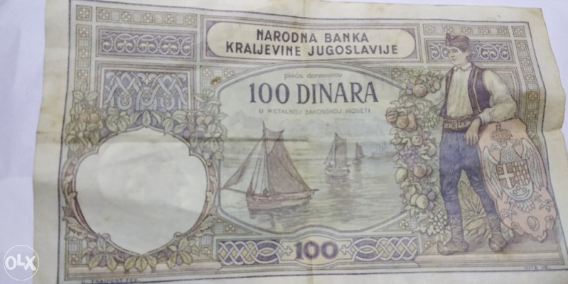Stari novac - Kraljevina Jugoslavija 1929.godina - Novčanice - OLX.ba