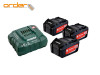 Metabo Set Baterija 18 V / 3×4,0 Ah Li-Power Punjač ASC