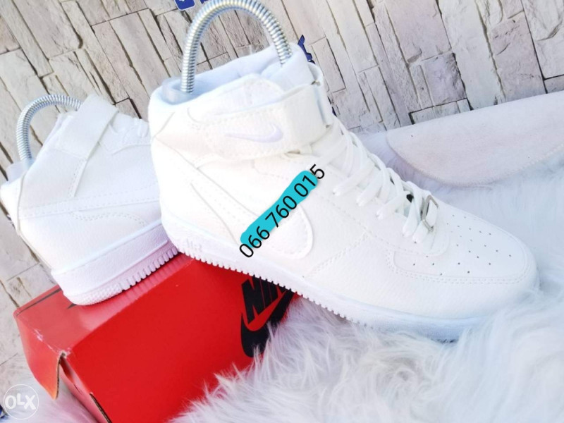 Tenis Croki Blanco Alto Nike Air Force DUBOKE PATIKE 40 44 Brojevi