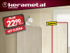 ZIDNA PLOČICA MARBLE LINE TRAVERTINO, 22X66 cm