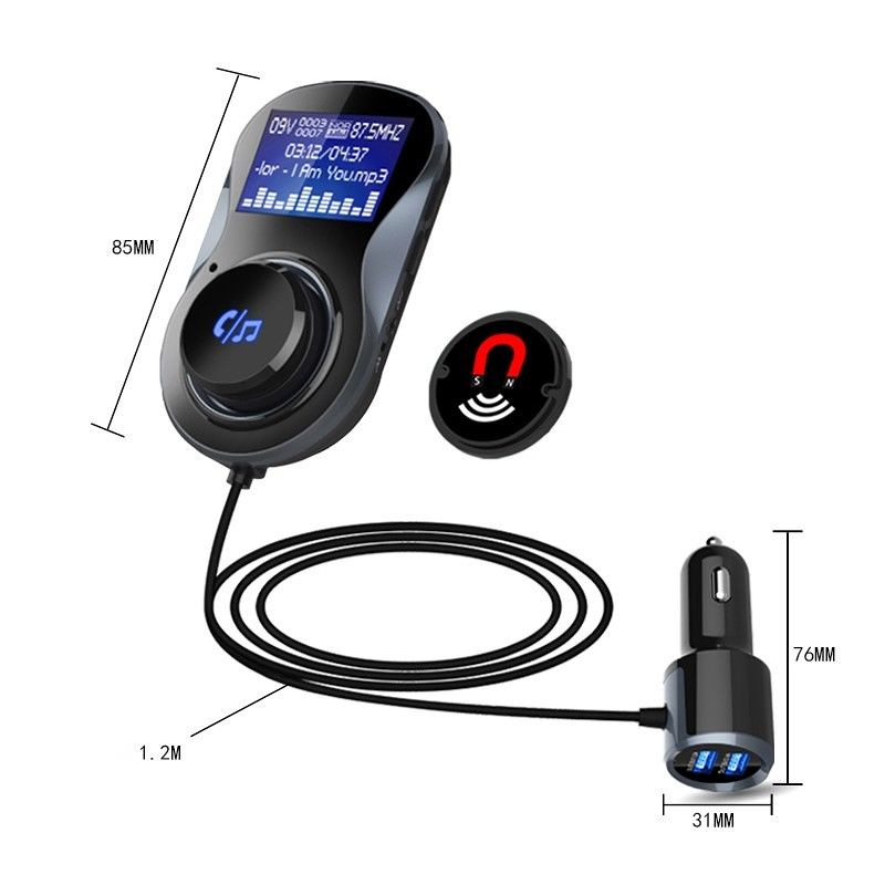 Bluetooth Blutooth MP3 player FM USB punjač