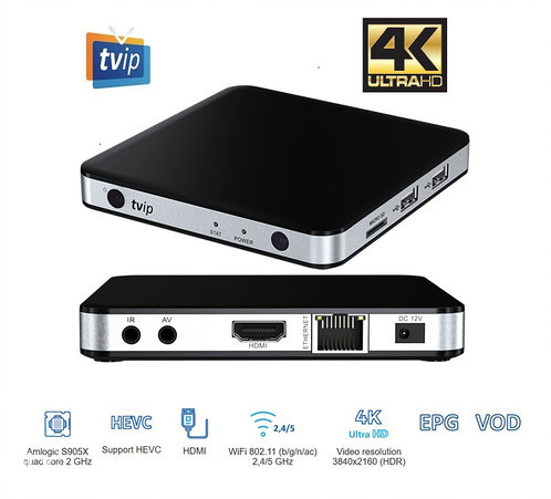 TVIP Box 605 IPTV 4K Android/Linux Stalker 1GB RAM, 8GB
