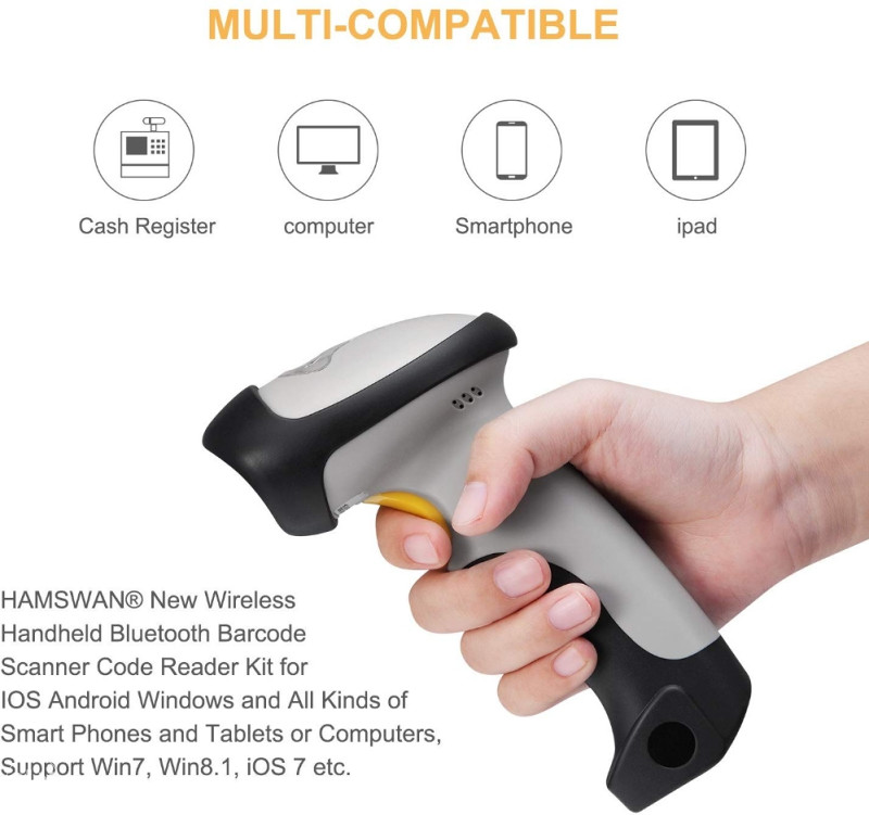 HAMSWAN Bluetooth wireless Bar code skener / Barkod